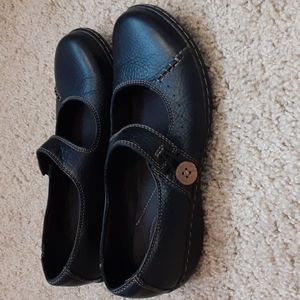 Clarks Bendables Black Mary Jane Flat